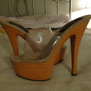 pleaser stiletto platform high heels